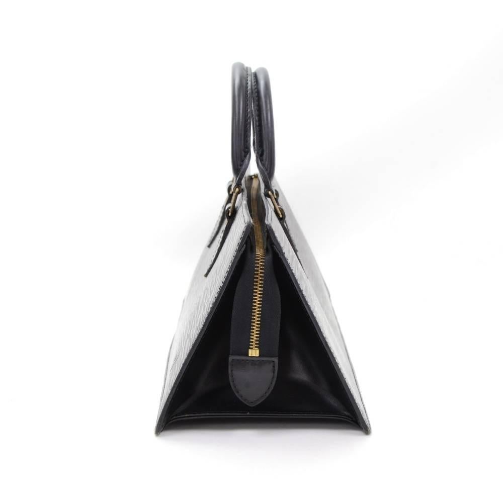 Vintage Louis Vuitton Sac Triangle Black Epi Leather Hand Bag  In Fair Condition In Fukuoka, Kyushu