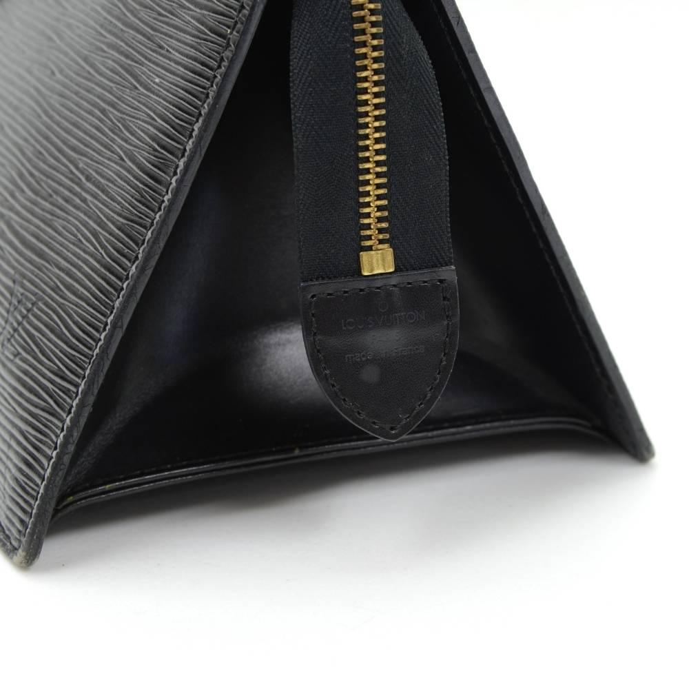 Vintage Louis Vuitton Sac Triangle Black Epi Leather Hand Bag  2