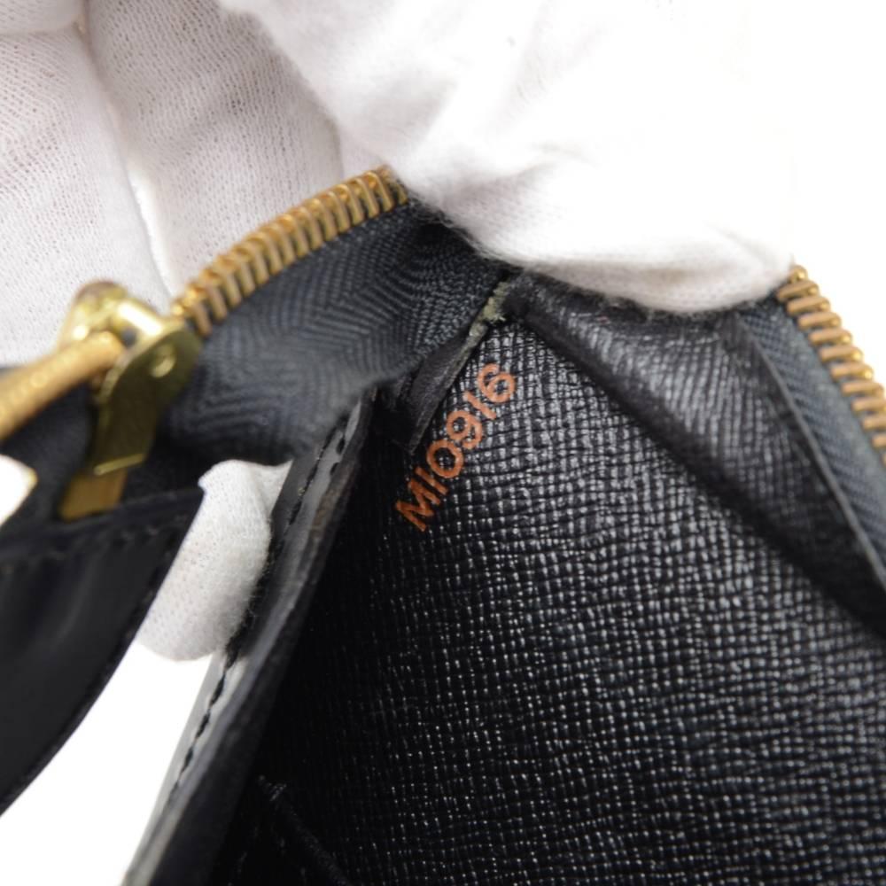 Vintage Louis Vuitton Sac Triangle Black Epi Leather Hand Bag  5