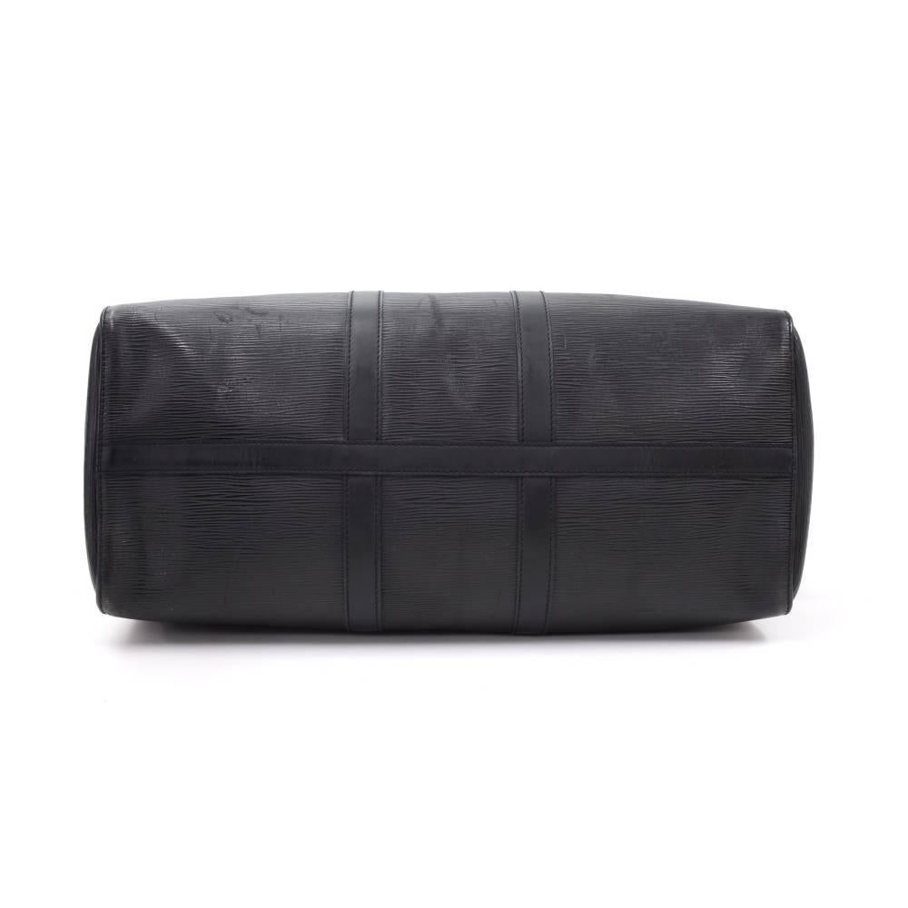 Louis Vuitton Keepall 45 Black Epi Leather Duffle Travel Bag  1