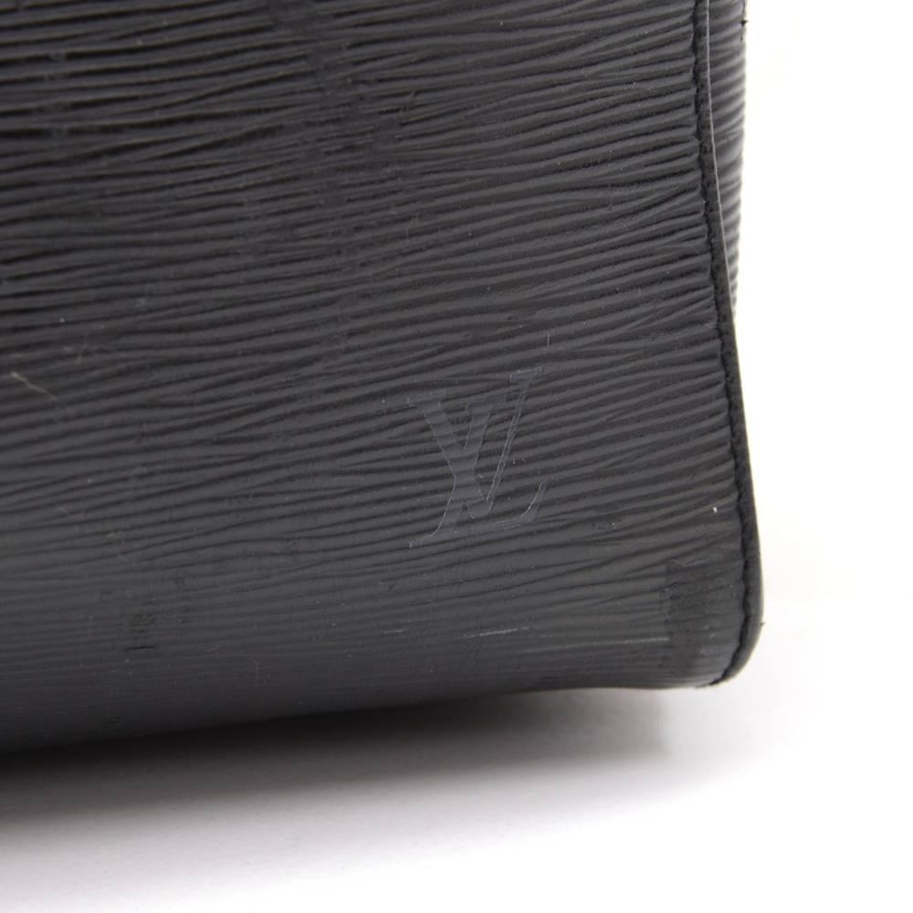 Louis Vuitton Keepall 45 Black Epi Leather Duffle Travel Bag  2