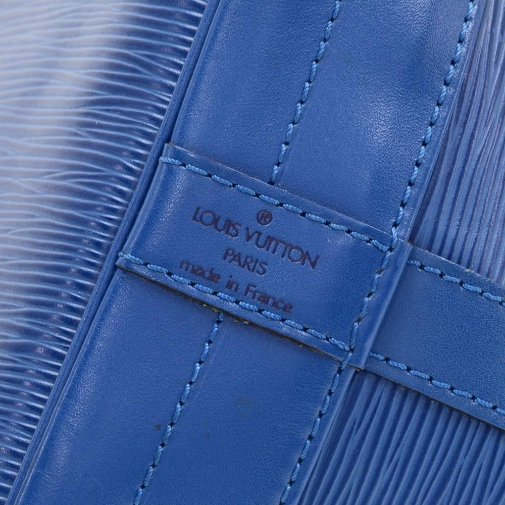 Vintage Louis Vuitton Noe Large Blue Epi Leather Shoulder Bag  2