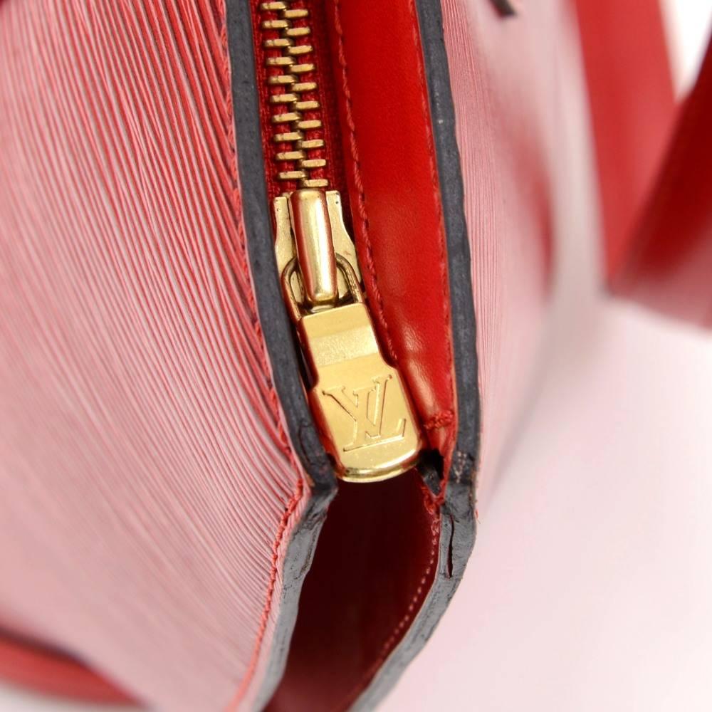 Vintage Louis Vuitton Saint Jacques GM Red Epi Leather Shoulder Bag  2