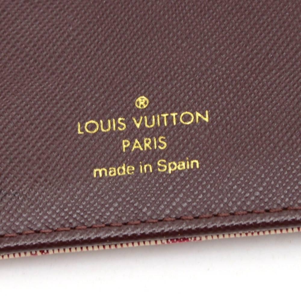 Women's Louis Vuitton Agenda PM Mini Line Red Monogram Canvas Agenda Cover  For Sale