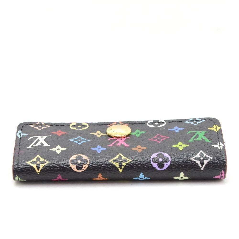 Louis Vuitton Multicles 4 Black Multicolor Monogram Canvas Key Case  1