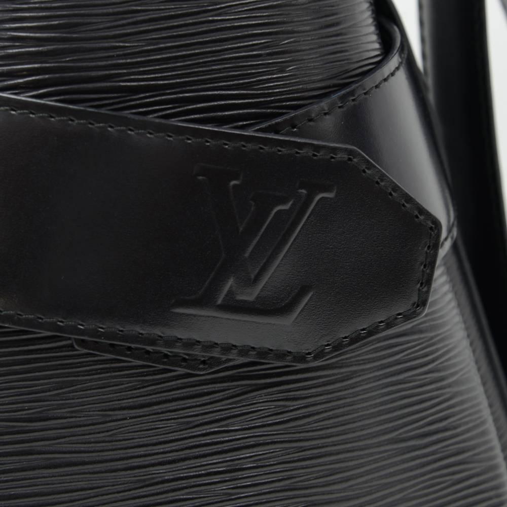 Vintage Louis Vuitton Sac Depaule PM Black Epi Leather Shoulder Bag  3