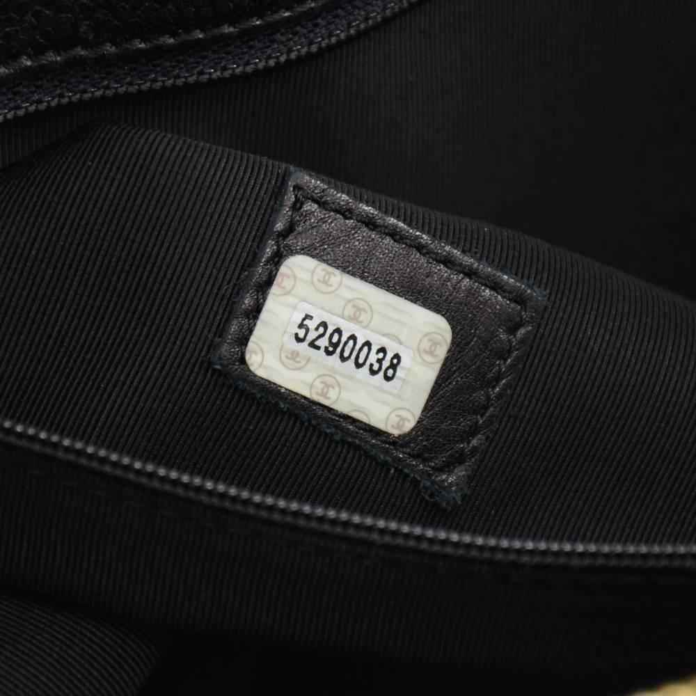 Chanel Jumbo XL Black Caviar Leather Tote Shoulder Bag  5