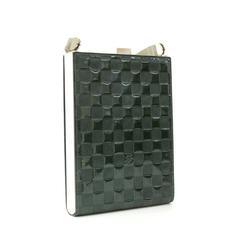 Louis Vuitton Ange Noir GM Green Damier Vernis Leather Evening Hand Bag