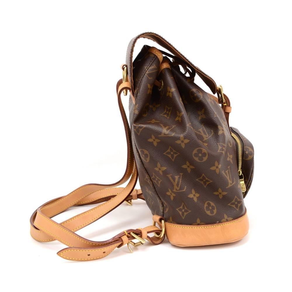 Black Louis Vuitton Moyen Montsouris MM Monogram Canvas Backpack Bag