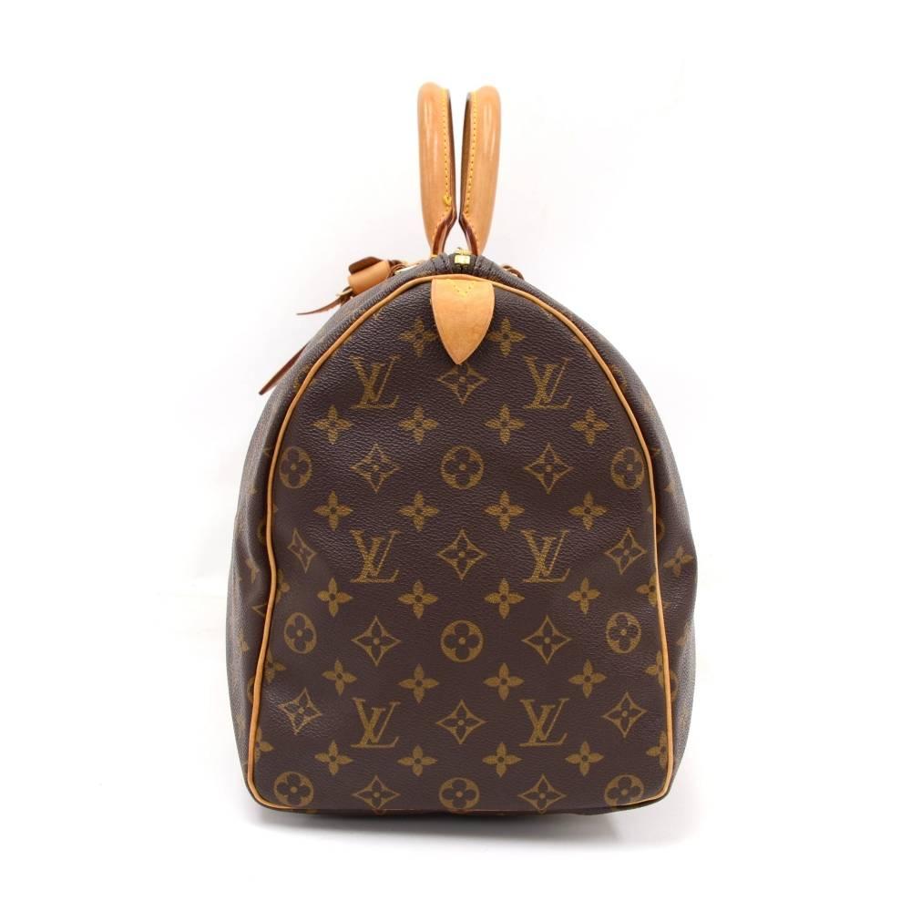 Black Louis Vuitton Keepall 45 Monogram Canvas Duffle Travel Bag 