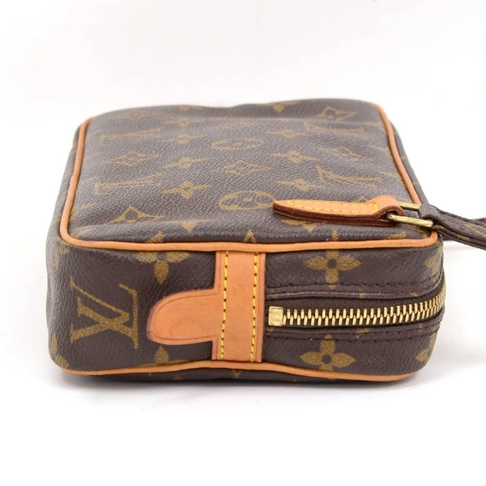 Brown Louis Vuitton Pochette Marly Bandouliere Monogram Canvas Shoulder Bag