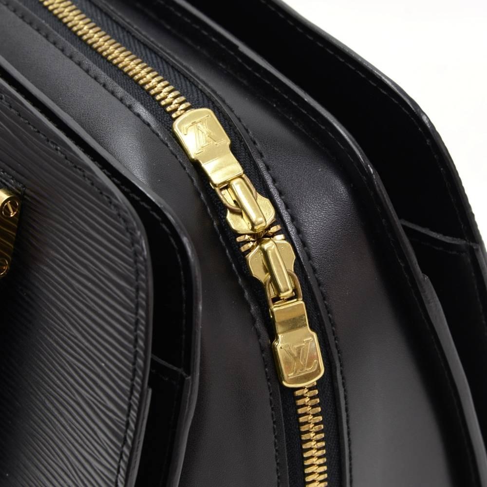 Louis Vuitton Pont Neuf Black Epi Leather Hand Bag 4