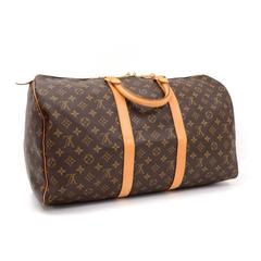 Louis Vuitton Keepall 50 Monogram Canvas Duffle Travel Bag