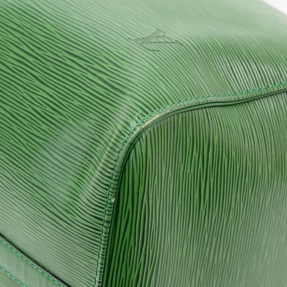 Vintage Louis Vuitton Keepall 50 Green Epi Leather Travel Bag  4