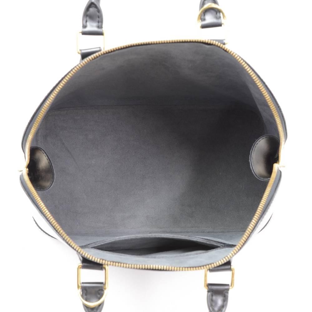 Louis Vuitton Alma Black Epi Leather Hand Bag  6