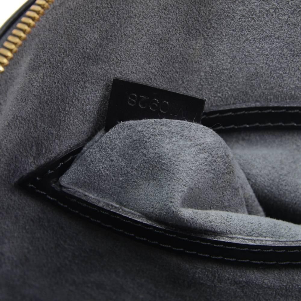 Louis Vuitton Alma Black Epi Leather Hand Bag  5