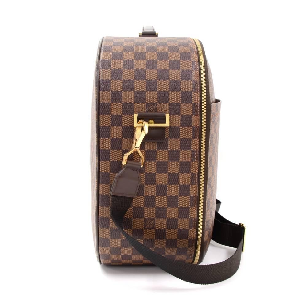 Louis Vuitton Packall GM Ebene Damier Canvas Large Travel Bag + Strap  In Excellent Condition In Fukuoka, Kyushu