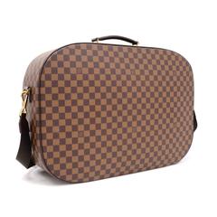 Louis Vuitton Packall GM Ebene Damier Canvas Large Travel Bag + Strap