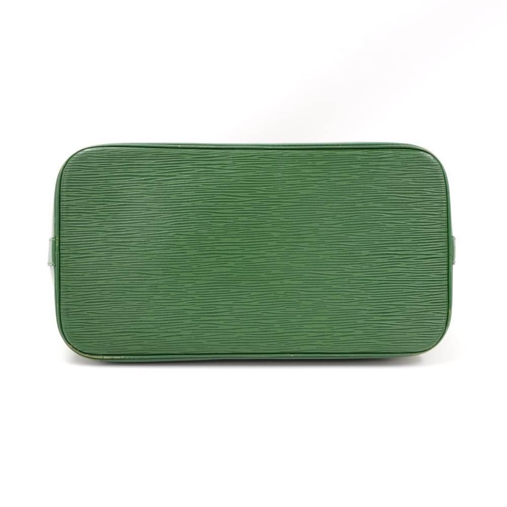 Louis Vuitton Alma Green Epi Leather Hand Bag  1