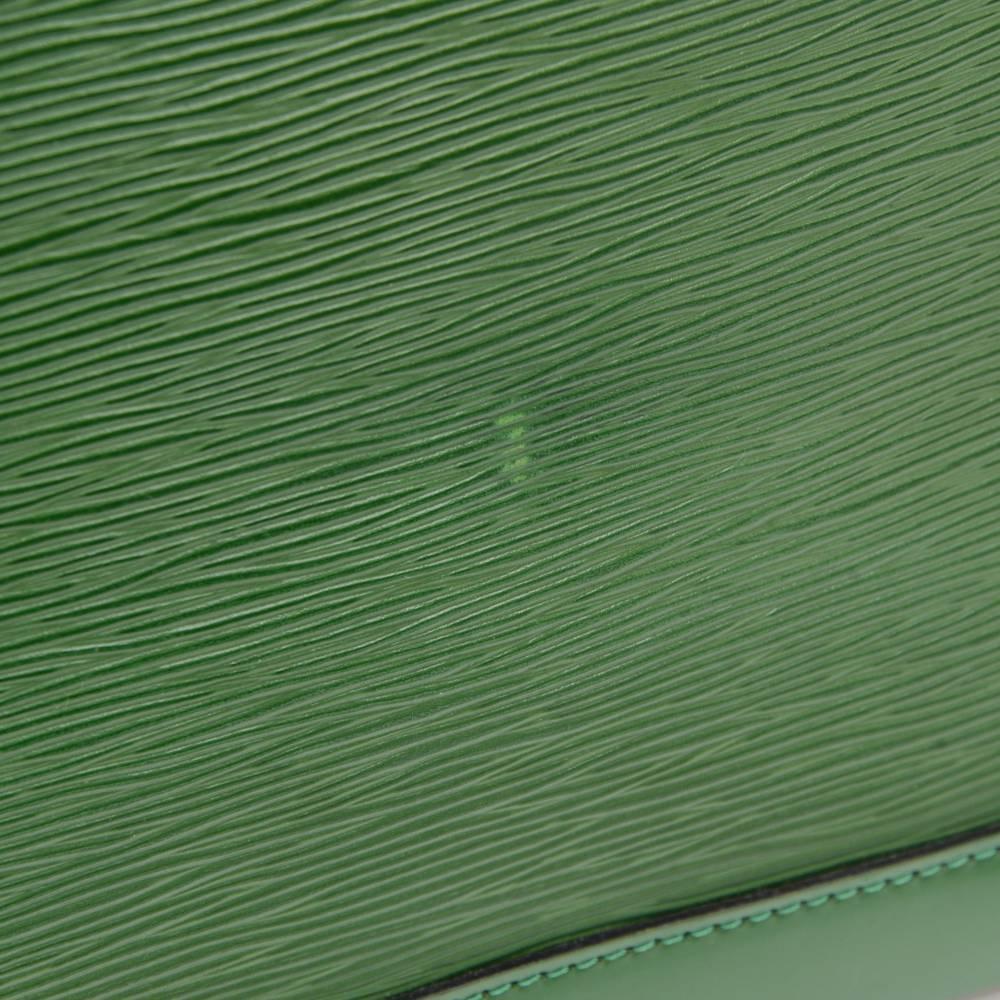 Louis Vuitton Alma Green Epi Leather Hand Bag  3