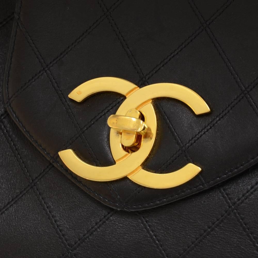 Chanel Supermodel Black Leather XL Shoulder Tote Bag 2
