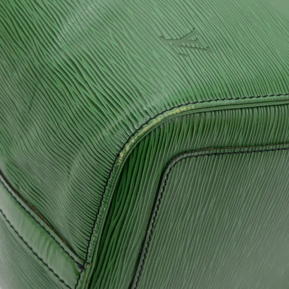 Vintage Louis Vuitton Keepall 45 Green Epi Leather Duffle Travel Bag  1