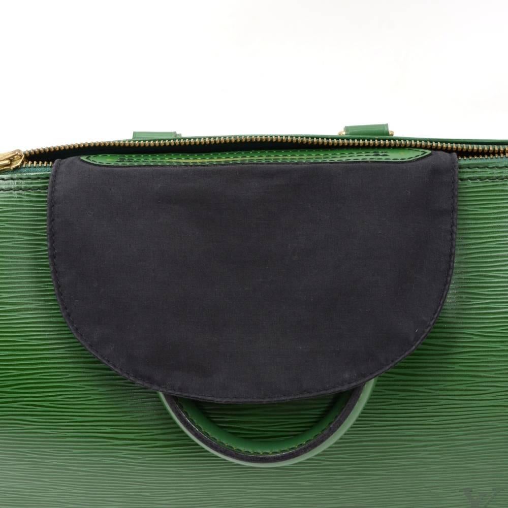 Louis Vuitton Speedy 25 Green Epi Leather City Hand Bag 3