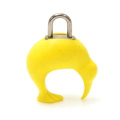 Louis Vuitton Yellow Rubber LV Cup Limited Kiwi Key Pad Lock + Keys