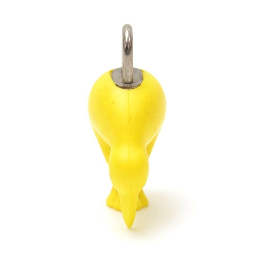 Louis Vuitton Yellow Rubber LV Cup Limited Kiwi Key Pad Lock + Keys For Sale 1