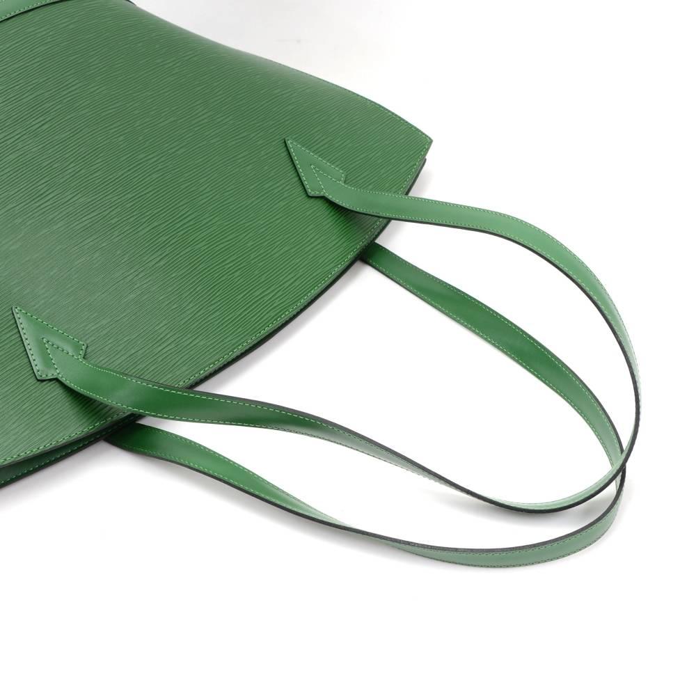 Vintage Louis Vuitton Saint Jacques GM Green Epi Lether Shoulder Bag 1