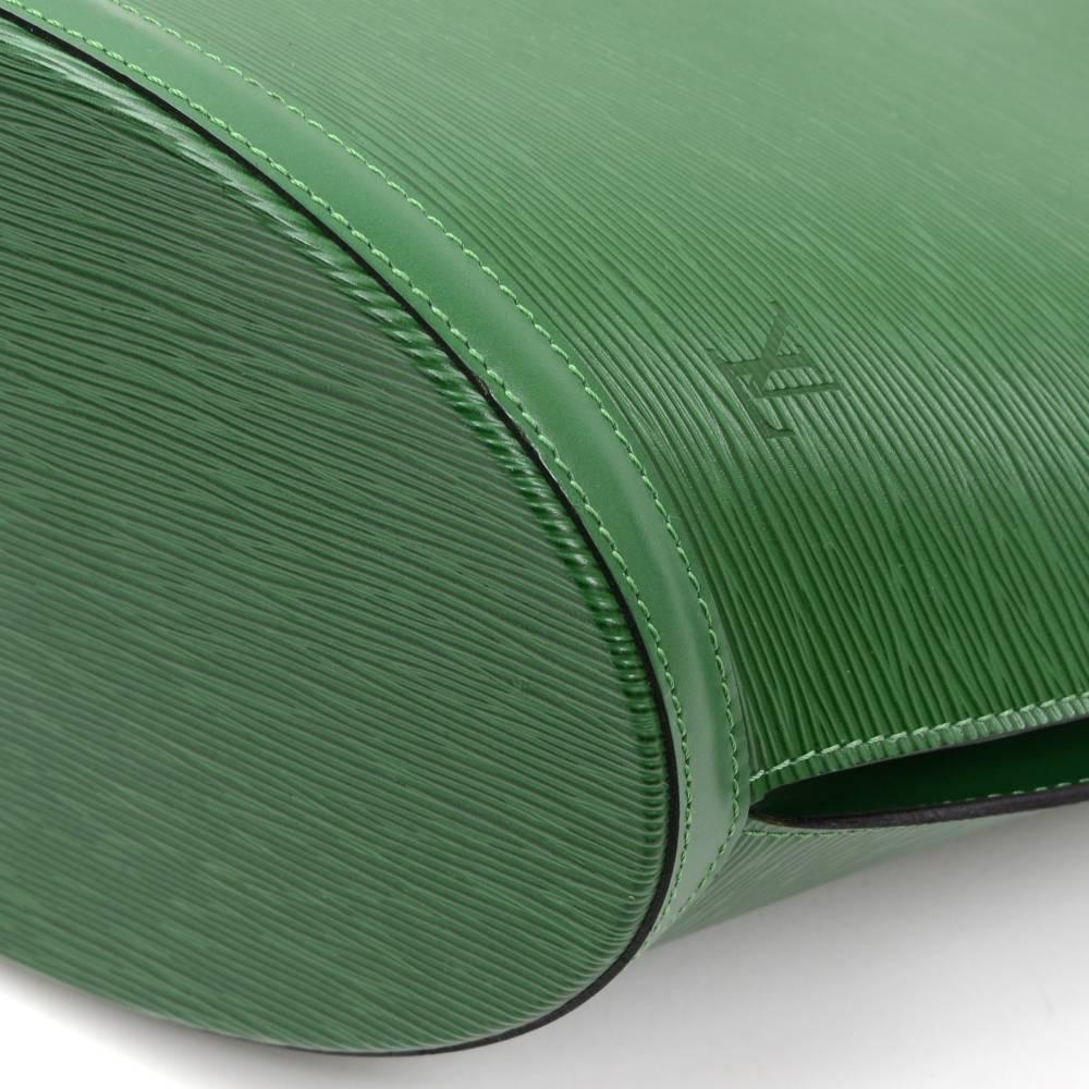 Vintage Louis Vuitton Saint Jacques GM Green Epi Lether Shoulder Bag 3