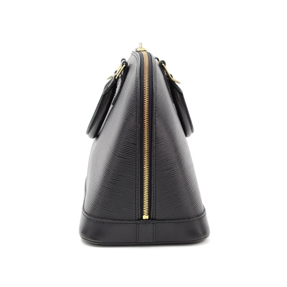Women's Vintage Louis Vuitton Alma Black Epi Leather Hand Bag