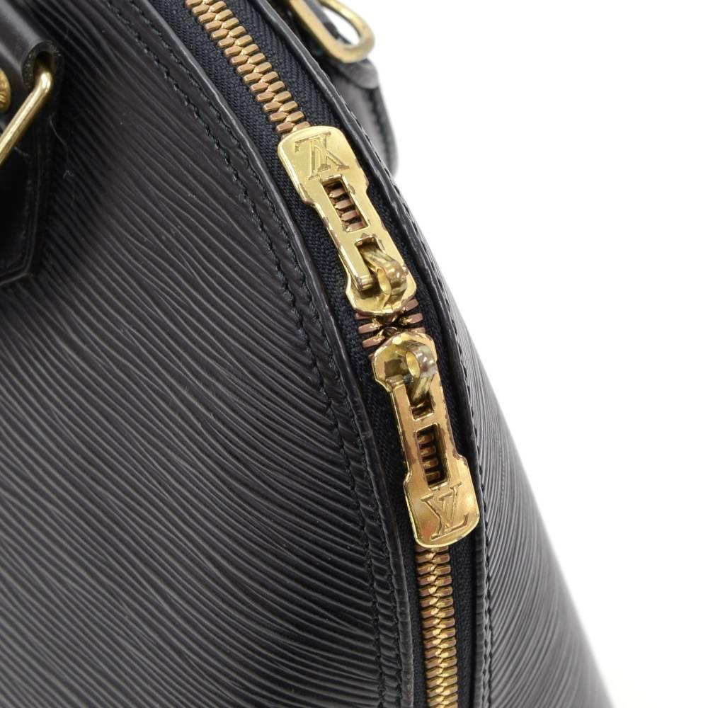Vintage Louis Vuitton Alma Black Epi Leather Hand Bag 2