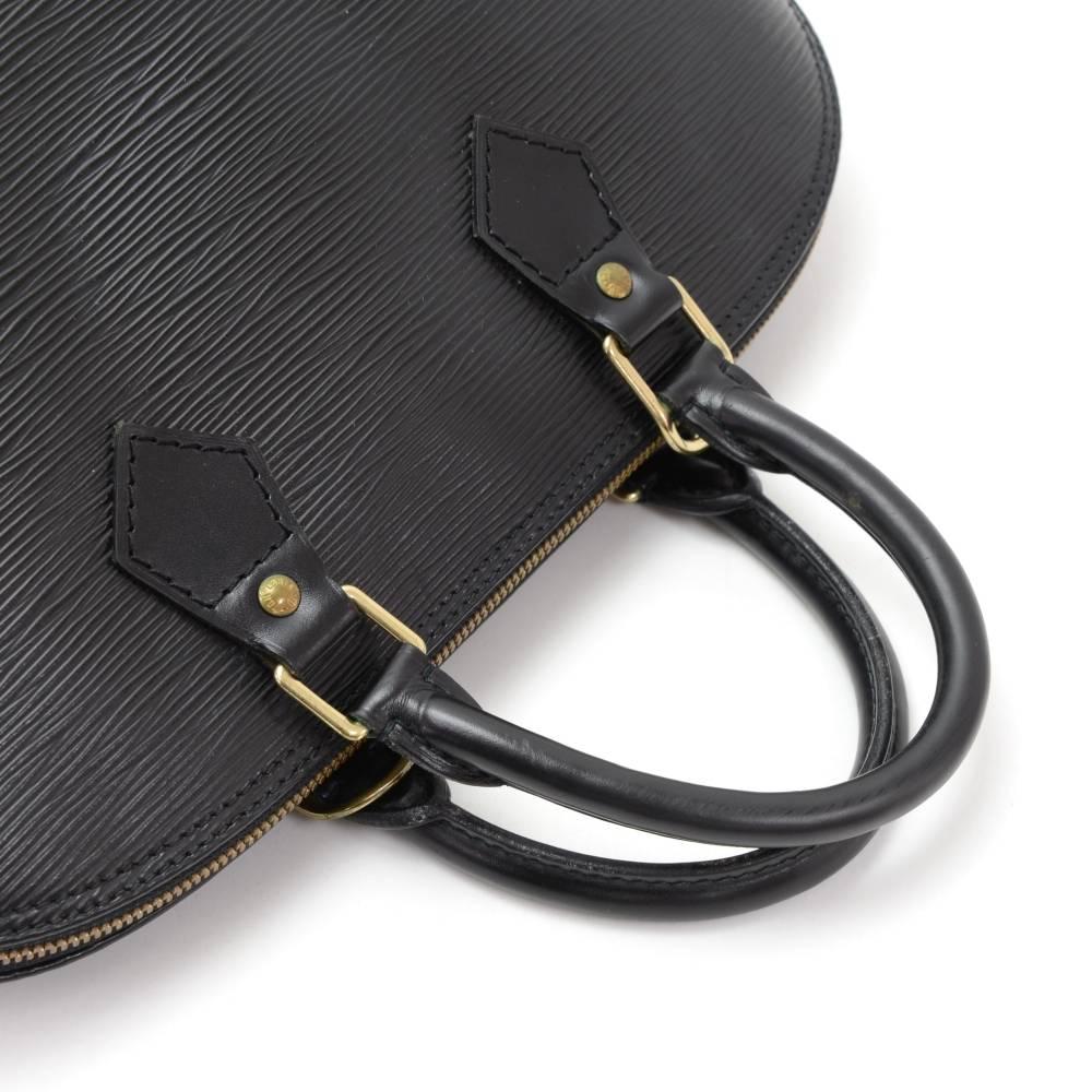 Vintage Louis Vuitton Alma Black Epi Leather Hand Bag 3