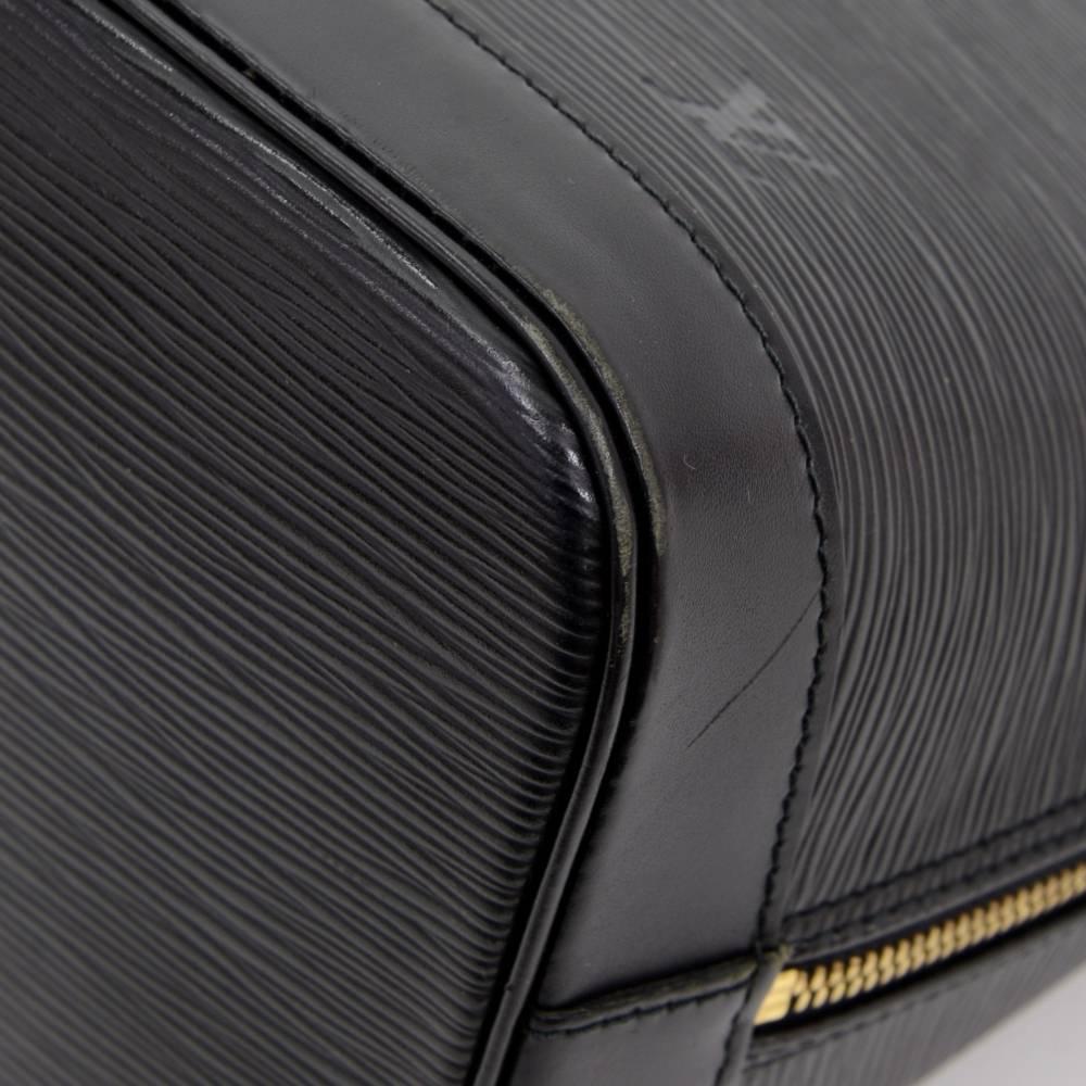 Vintage Louis Vuitton Alma Black Epi Leather Hand Bag 4