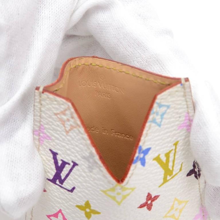 Louis Vuitton White Multicolor Monogram Leather Compact Mirror - 2003  Limited For Sale at 1stDibs