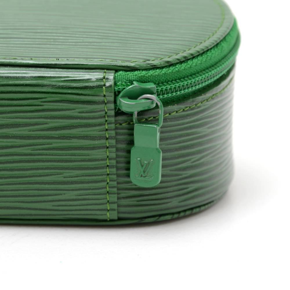 Louis Vuitton Ecrin Bijoux Green Epi Leather Jewelry Case  1