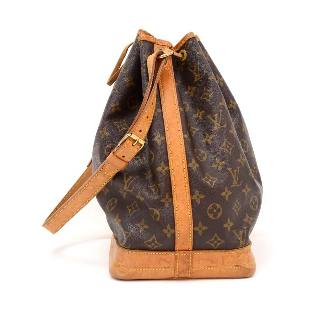 Black Vintage Louis Vuitton Noe Large Monogram Canvas Shoulder Bag