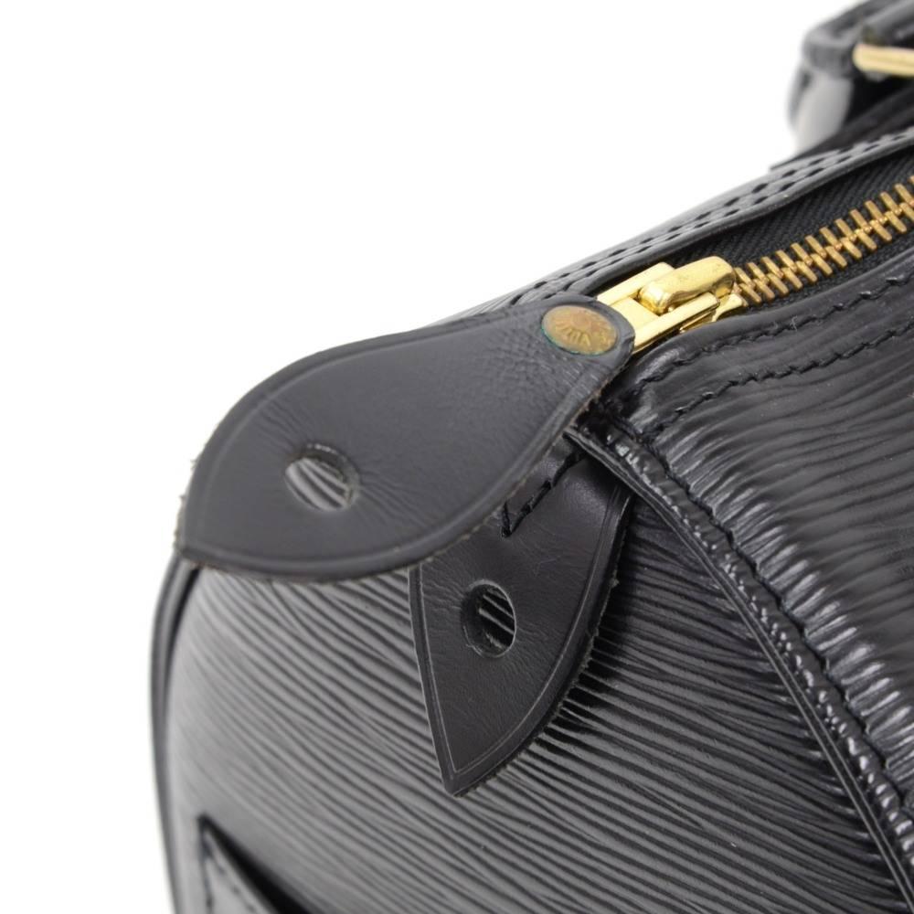 Vintage Louis Vuitton Speedy 30 Black Epi Leather City Hand Bag 3