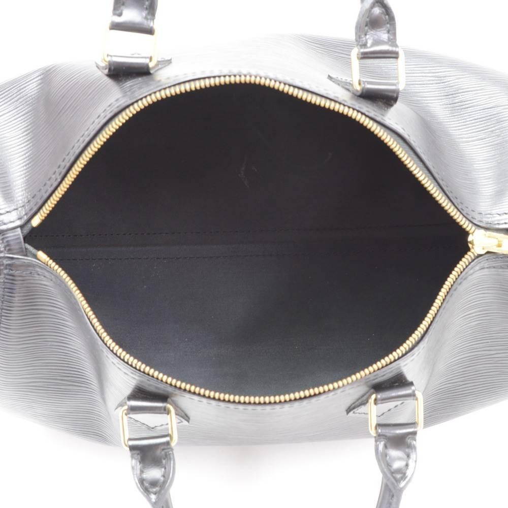 Vintage Louis Vuitton Speedy 30 Black Epi Leather City Hand Bag 6