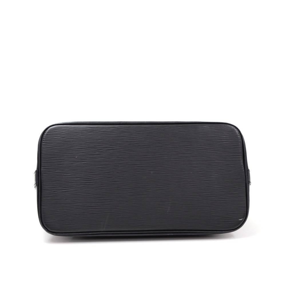 Louis Vuitton Alma Black Epi Leather Hand Bag 1