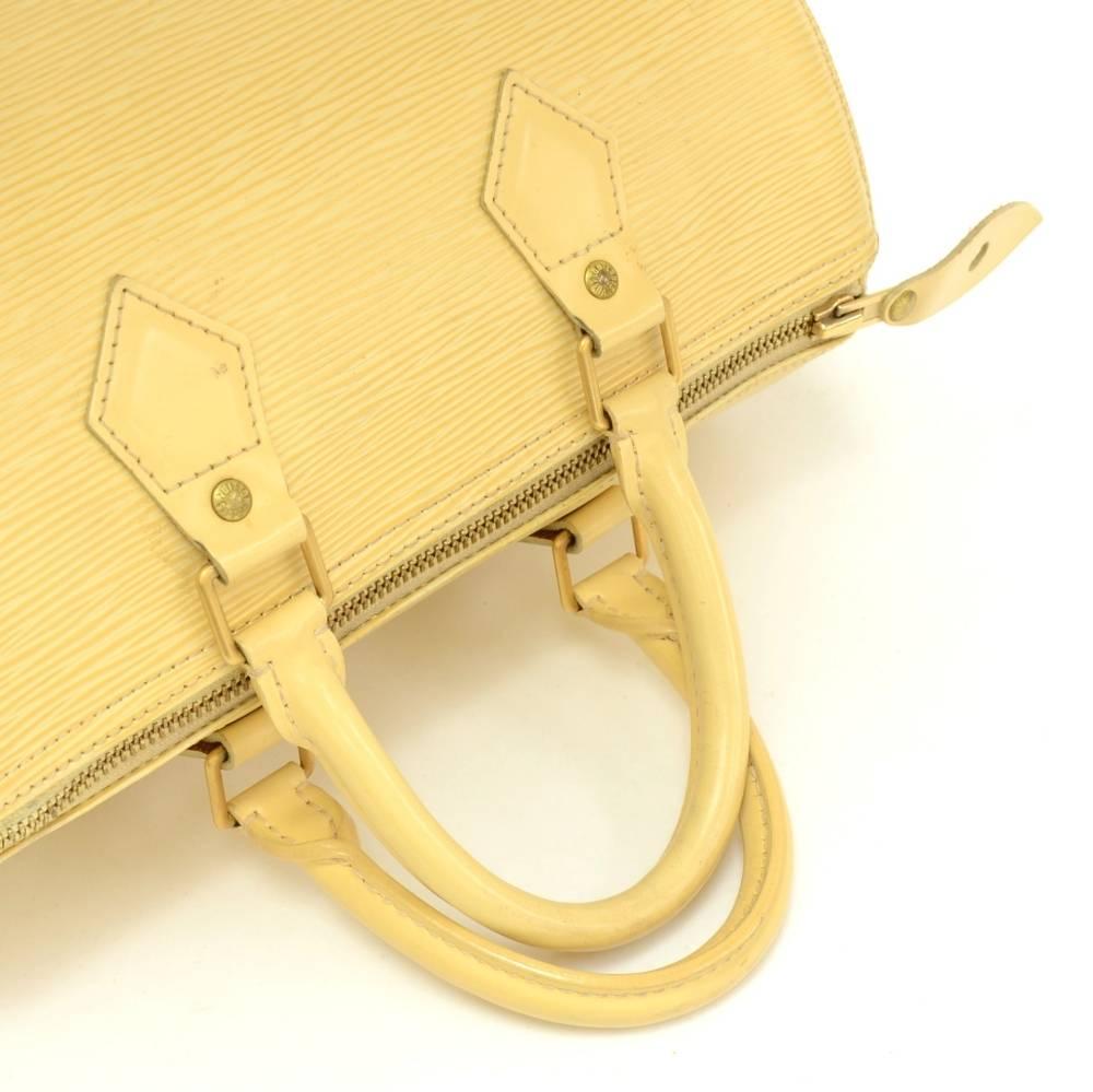 Women's Louis Vuitton Speedy 25 Vanilla Epi Leather City Hand Bag For Sale