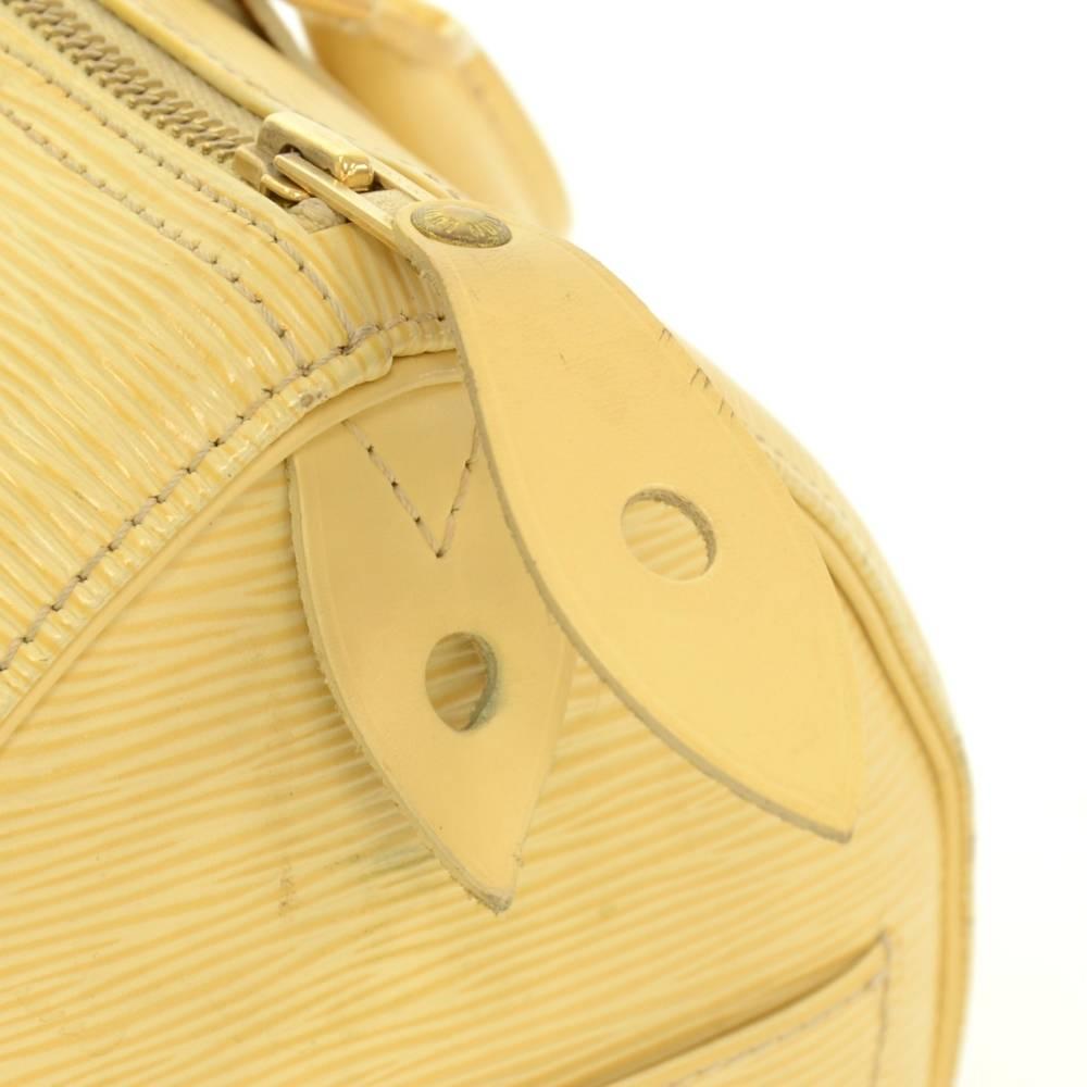 Louis Vuitton Speedy 25 Vanilla Epi Leather City Hand Bag For Sale 1