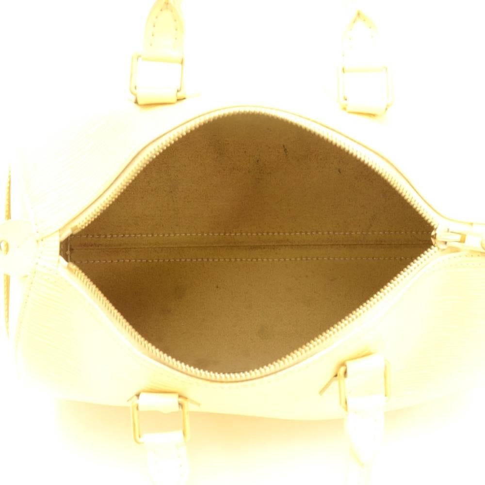 Louis Vuitton Speedy 25 Vanilla Epi Leather City Hand Bag For Sale 5