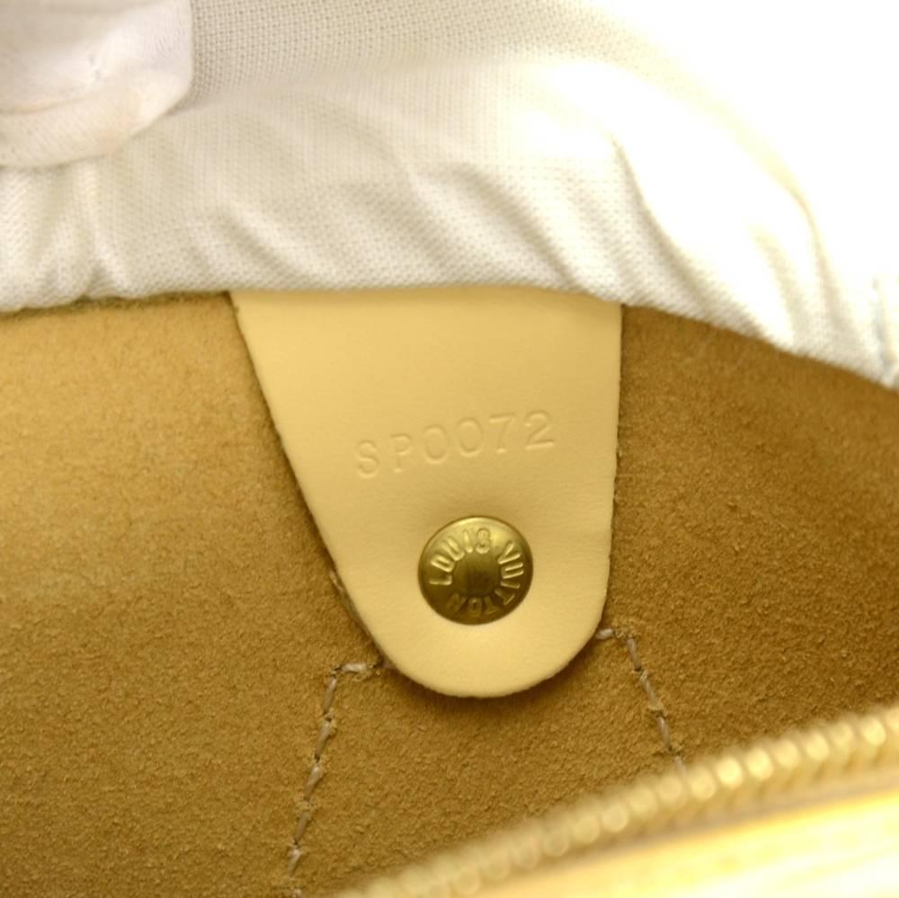 Louis Vuitton Speedy 25 Vanilla Epi Leather City Hand Bag For Sale 4