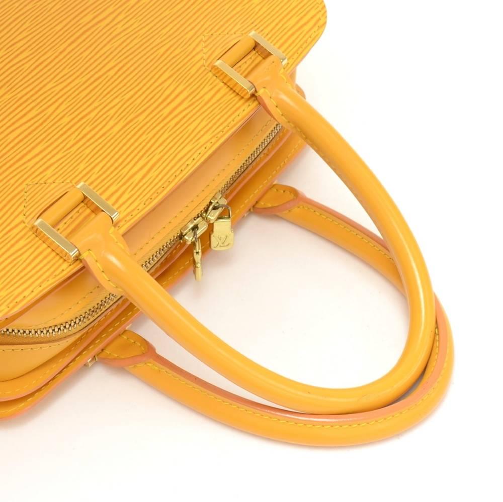 Louis Vuitton Pont Neuf Yellow Epi Leather Hand Bag 3