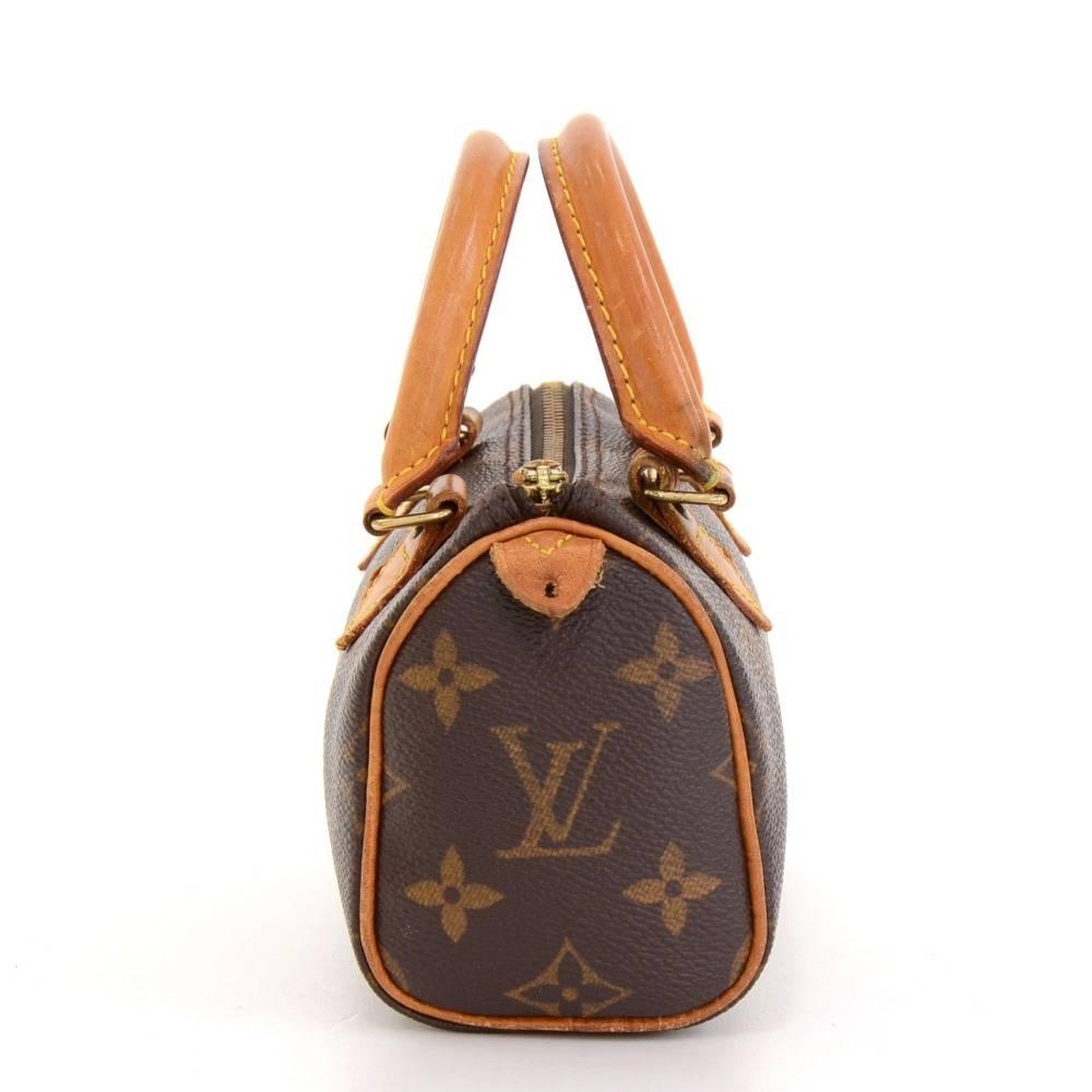 Brown Louis Vuitton Mini Speedy Sac HL Monogram Canvas Hand Bag + strap 