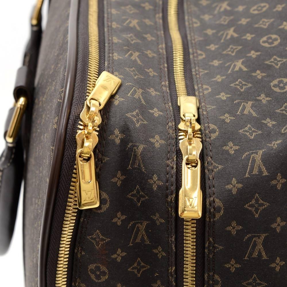 Black Louis Vuitton Epopee Dark Brown Mini Monogram Idylle Canvas Travel Rolling Bag