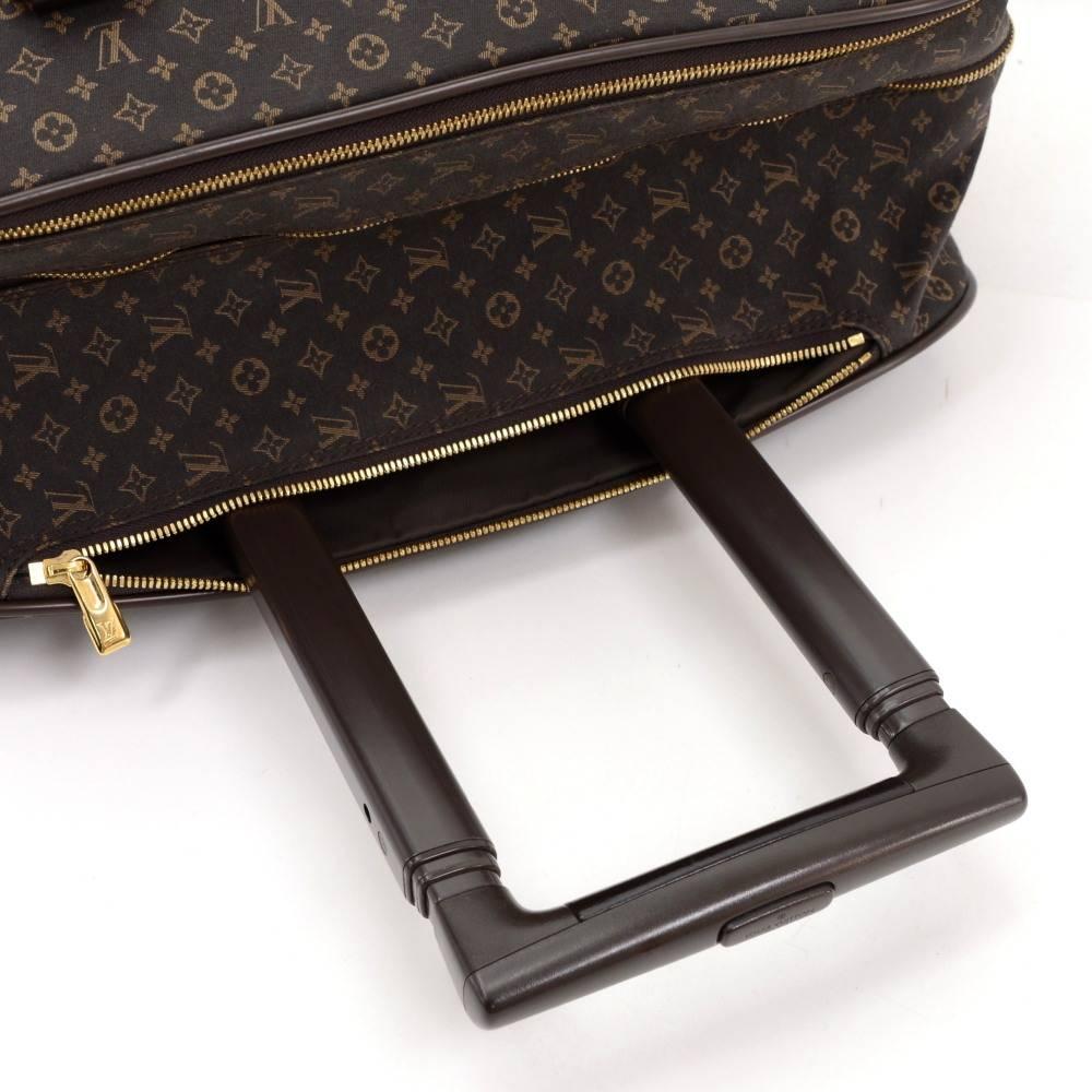 Louis Vuitton Epopee Dark Brown Mini Monogram Idylle Canvas Travel Rolling Bag In Excellent Condition In Fukuoka, Kyushu