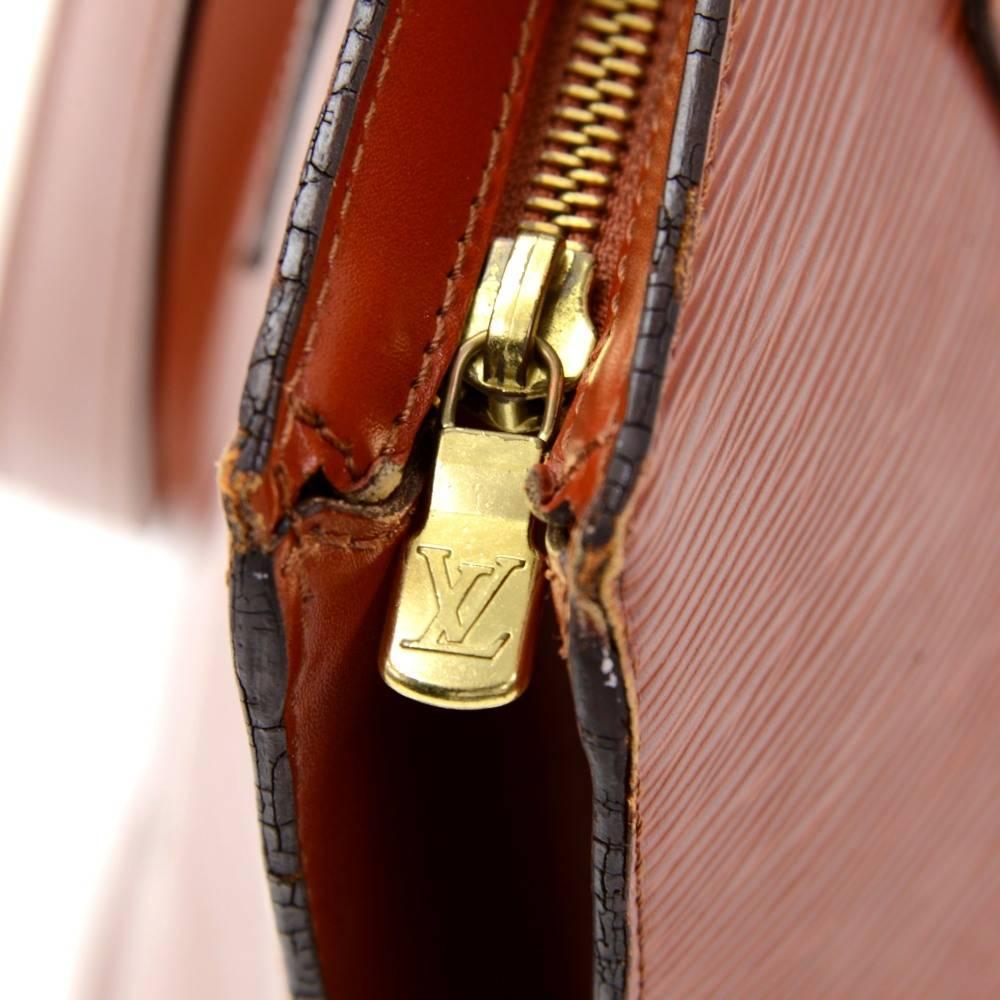 Vintage Louis Vuitton Saint Jacques GM Brown Epi Leather Shoulder Bag 2
